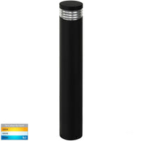 Thumbnail for 12v DC Maxi Louvre Maxi Louvered Bollard Light Black - 600mm