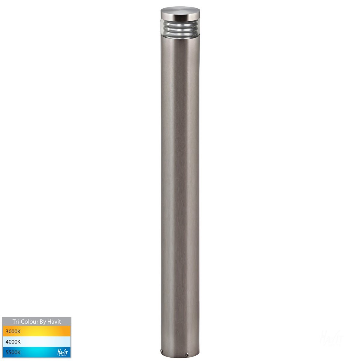 12v DC Maxi Louvre Maxi Louvered Bollard Light 316 Stainless Steel - 900mm