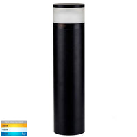 Thumbnail for 240v 24w Tri-Colour LED Black Highlite Bollard - 600mm