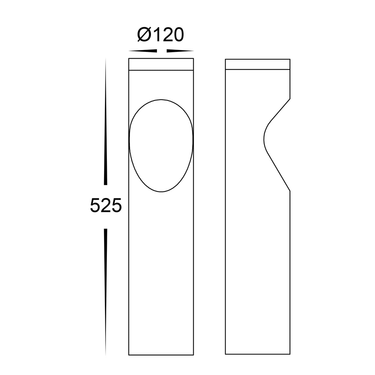 HV1630T-BLK-240V-RND | HV1630T-BLK-24V-RND- Fedor Round Aluminium Black Tri Colour LED Bollard Light