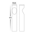 HV1631T-BLK-240V-RND | HV1631T-BLK-24V-RND - Fedor Round Aluminium Black Tri Colour LED Bollard Light