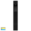 HV1631T-BLK-240V-SQ | HV1631T-BLK-24V-SQ - Fedor Square Aluminium Black Tri Colour LED Bollard Light