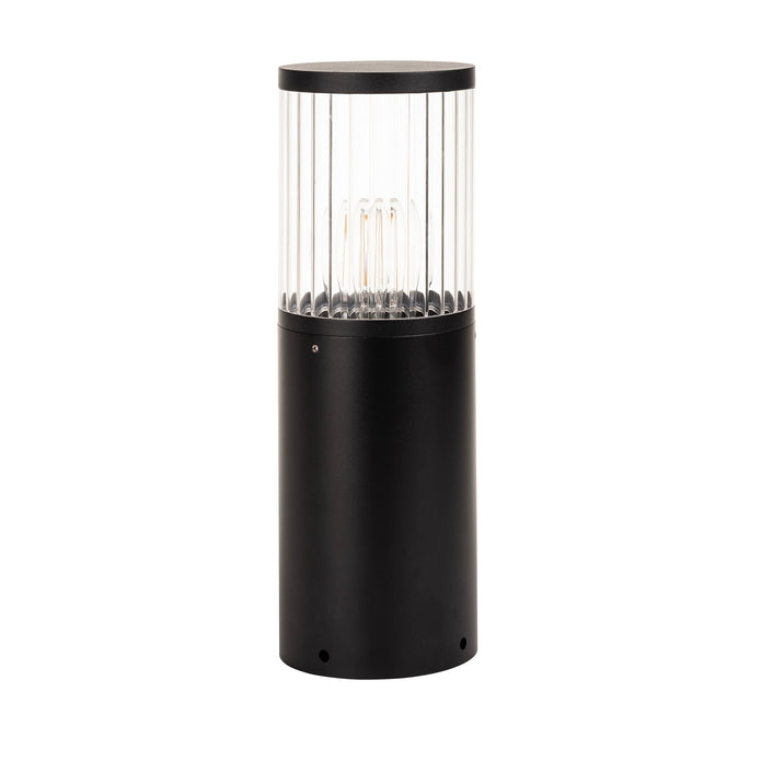 HV1641W-BLK - Prisma Black Round Bollard - 670mm