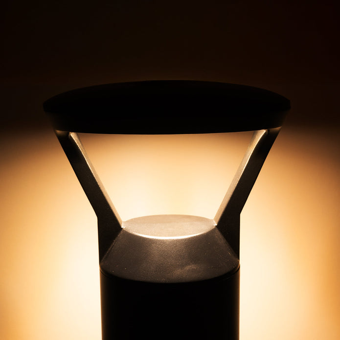 HV1643T-BLK - Thema Black Round Bollard - 965mm