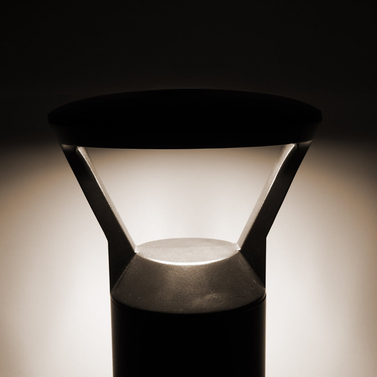 HV1643T-BLK - Thema Black Round Bollard - 965mm