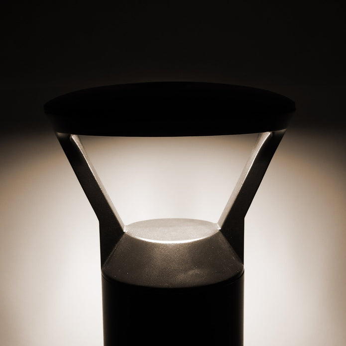 HV1643T-BLK - Thema Black Round Bollard - 965mm