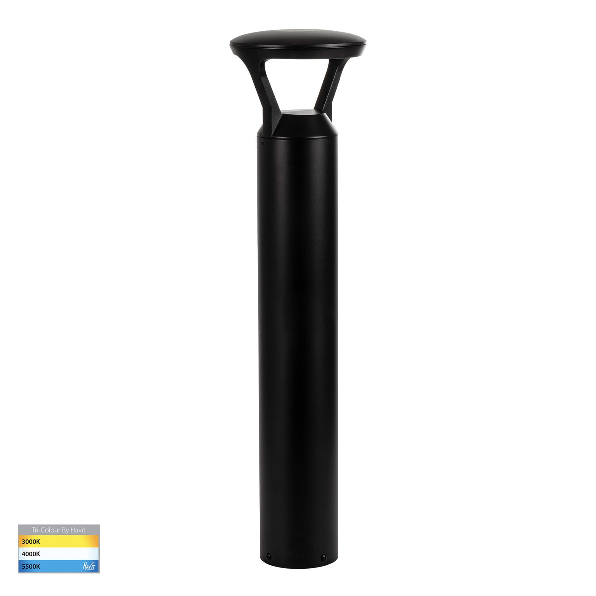 HV1643T-BLK - Thema Black Round Bollard - 965mm