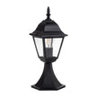 HV1651W-BLK - Newark Aluminium Black 4 Panel Pillar Light