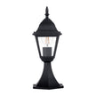 HV1651W-BLK - Newark Aluminium Black 4 Panel Pillar Light