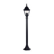 HV1651W-P-BLK - Newark Aluminium Black 4 Panel Post Light