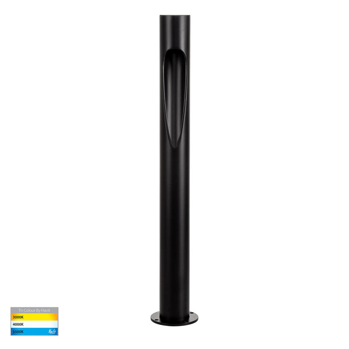 HV1660T-BLK - Fedor Black Round Bollard - 600mm