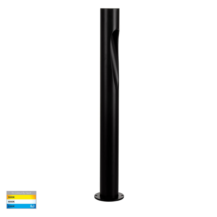 HV1660T-BLK - Fedor Black Round Bollard - 600mm