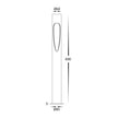 HV1660T-BLK - Fedor Black Round Bollard - 600mm