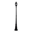 HV1671W-BLK - Trener Aluminium Black Coach Single Post Light