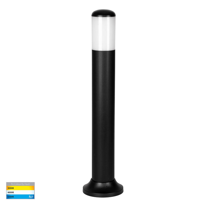 HV1682T-BLK - Renzi Black Polycarbonate Bollard Light - 700mm