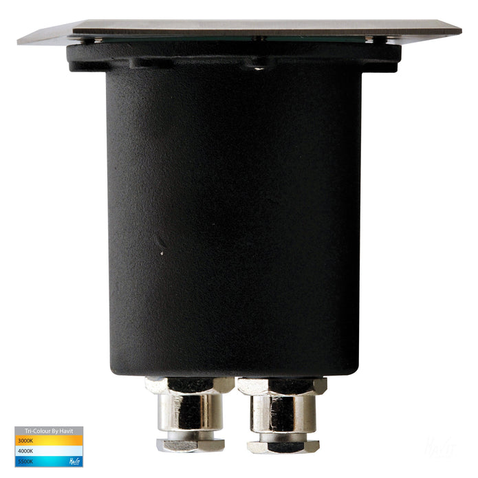 HV1701T - HV1706T - Metro Square 316 Stainless Steel TRI Colour Inground Lights