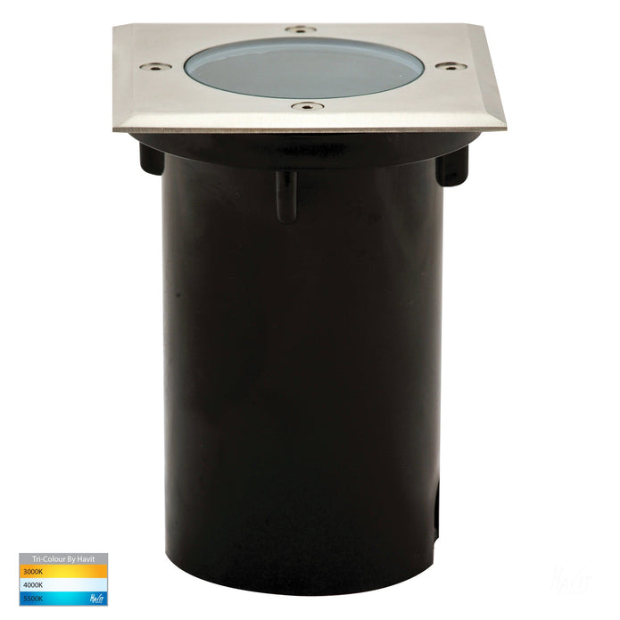 HV1701T - HV1706T - Metro Square 316 Stainless Steel TRI Colour Inground Lights