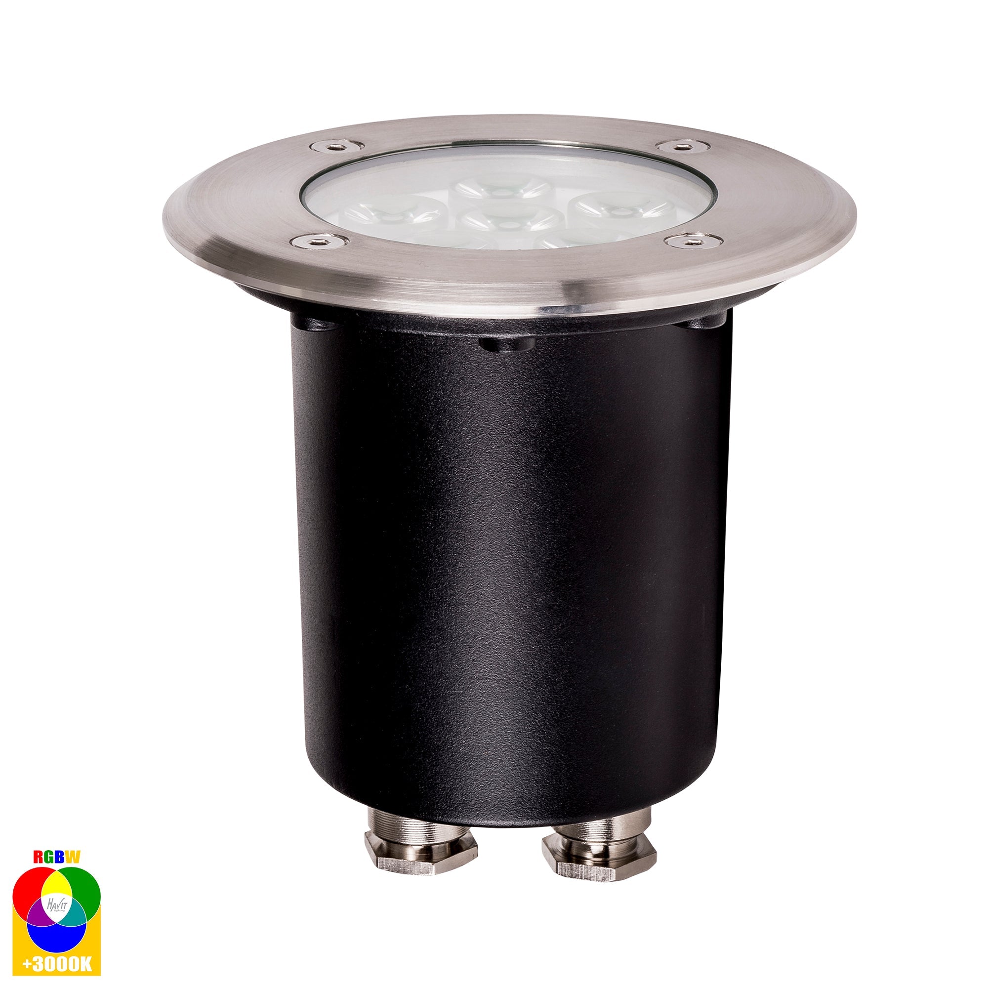 HV1801RGBW - Metro Round 316 Stainless Steel RGBW Inground Lights