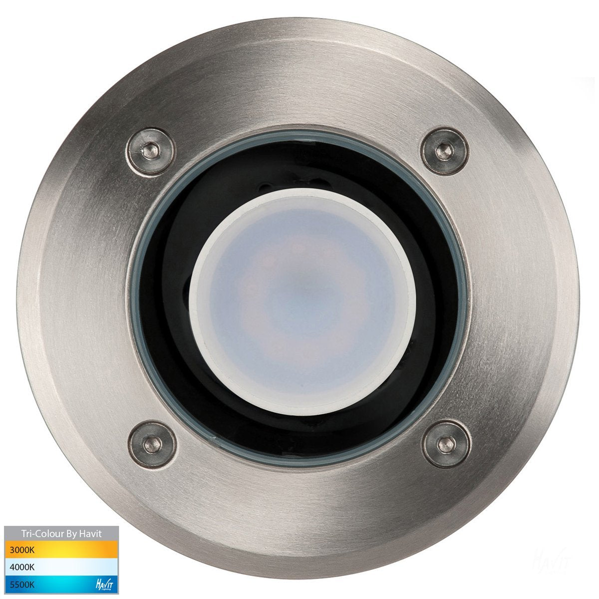 Metro In-ground Uplighter Round, 120mm 316 Stainless Steel Face