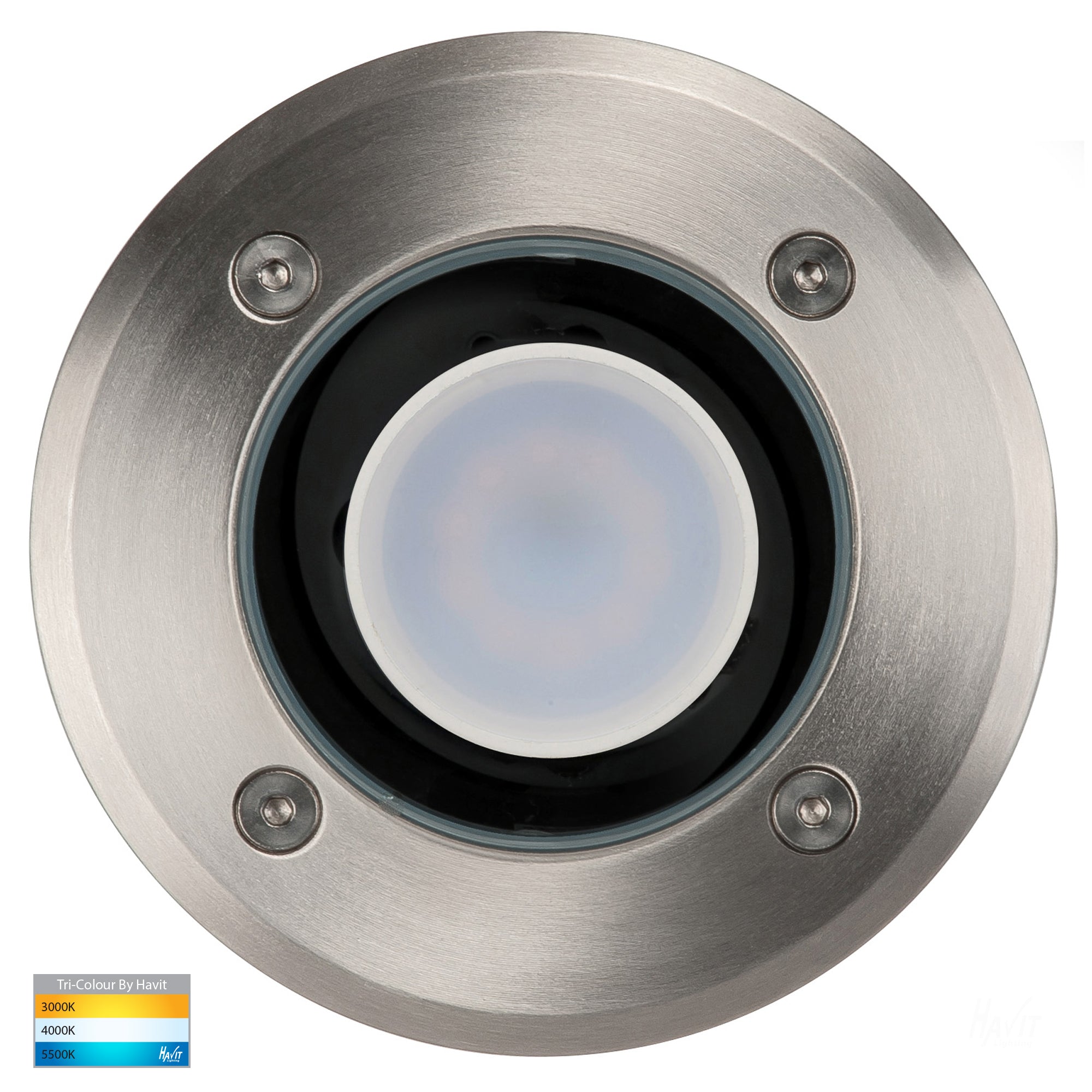 HV1801T - HV1806T - Metro Round 316 Stainless Steel TRI Colour Inground Lights