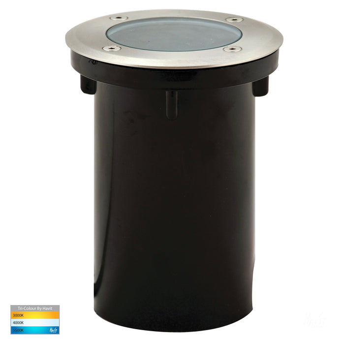HV1801T - HV1806T - Metro Round 316 Stainless Steel TRI Colour Inground Lights