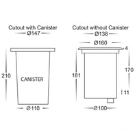 Thumbnail for 12v DC 5w LED Toldo Adjustable In-ground Uplighter Round 160mm 316 Stainless Steel Face in 5500K