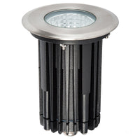 Thumbnail for 12v DC 7w LED Klip In-ground Uplighter Round, 100mm 316 Stainless Steel Face in 5500K