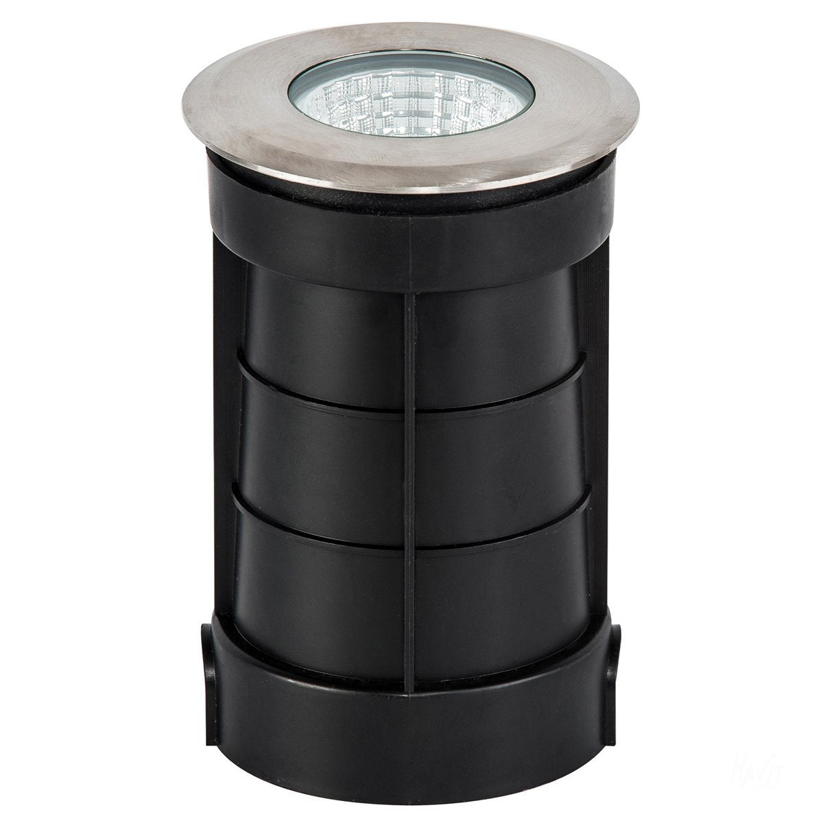 12v DC 7w LED Klip In-ground Uplighter Round, 100mm 316 Stainless Steel Face in 5500K