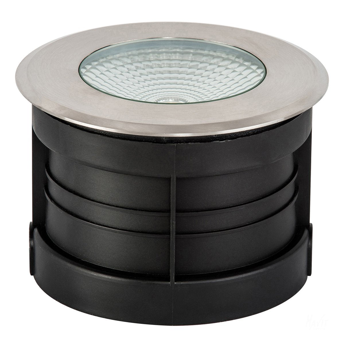 12v DC 10w LED Klip In-ground Uplighter Round, 160mm 316 Stainless Steel Face in 5500K