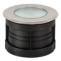 Thumbnail for 240v 10w LED Klip In-ground Uplighter Round, 160mm 316 Stainless Steel Face in 5500K