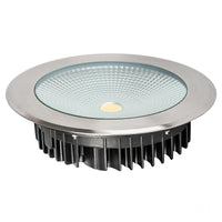 Thumbnail for 12v DC 30w LED Klip In-ground Uplighter Round, 260mm 316 Stainless Steel Face in 5500K