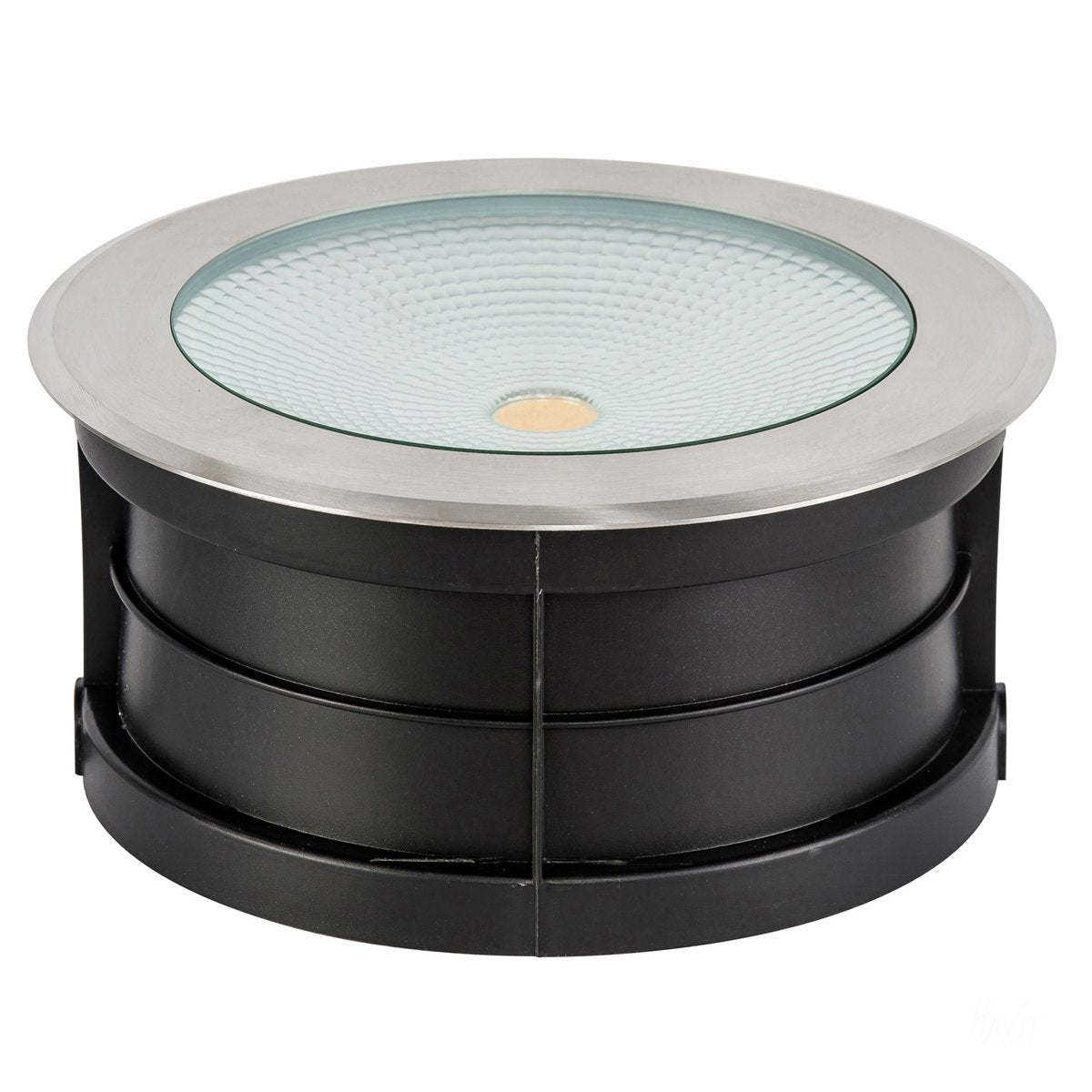 12v DC 30w LED Klip In-ground Uplighter Round, 260mm 316 Stainless Steel Face in 5500K