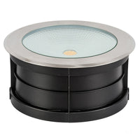 Thumbnail for 240v 30w LED Klip In-ground Uplighter Round, 260mm 316 Stainless Steel Face in 5500K