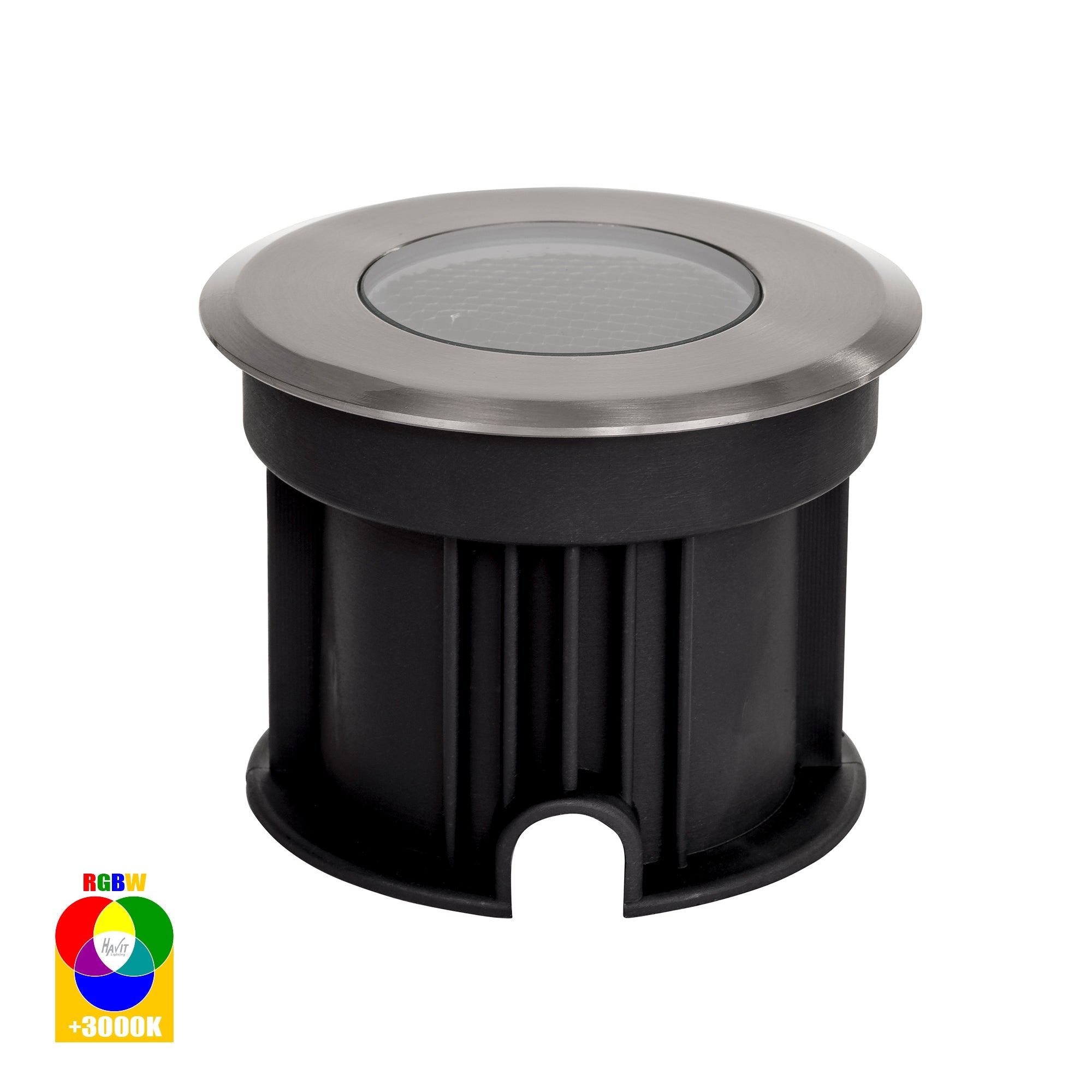 HV1841RGBW - Split 316 Stainless Steel 3w RGBW LED Inground Light