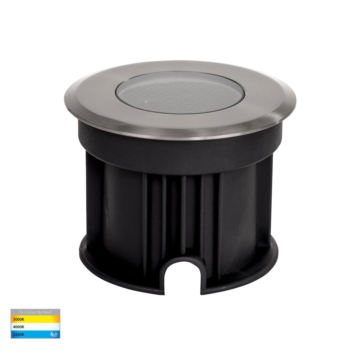 HV1841T - Split 316 Stainless Steel TRI Colour 3w LED Inground Light