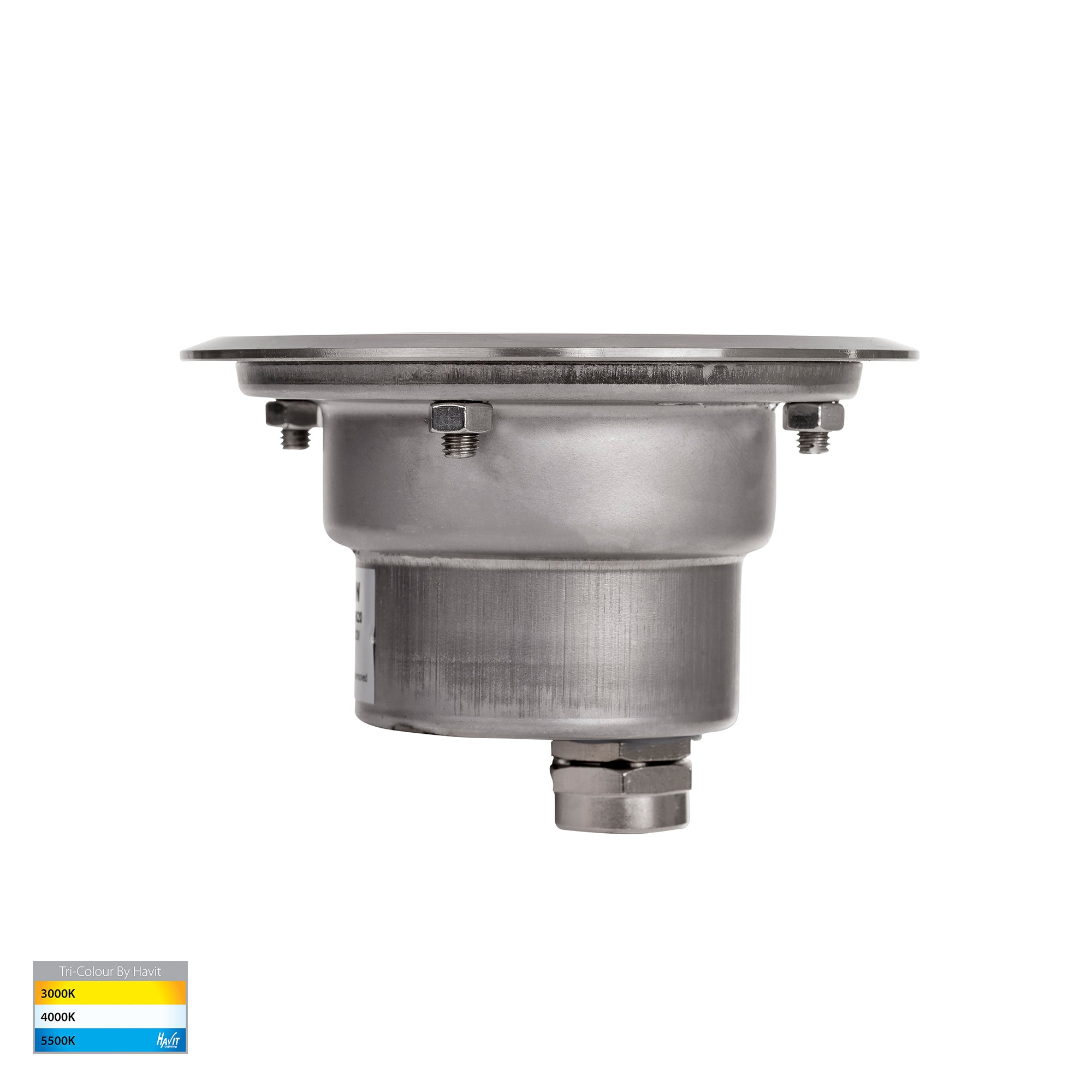 HV1841T - Split 316 Stainless Steel TRI Colour 3w LED Inground Light