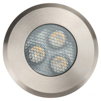 Thumbnail for 12v DC 3w LED Split In-ground Uplighter Round, 100mm Face, 316 Stainless Steel in 3000K