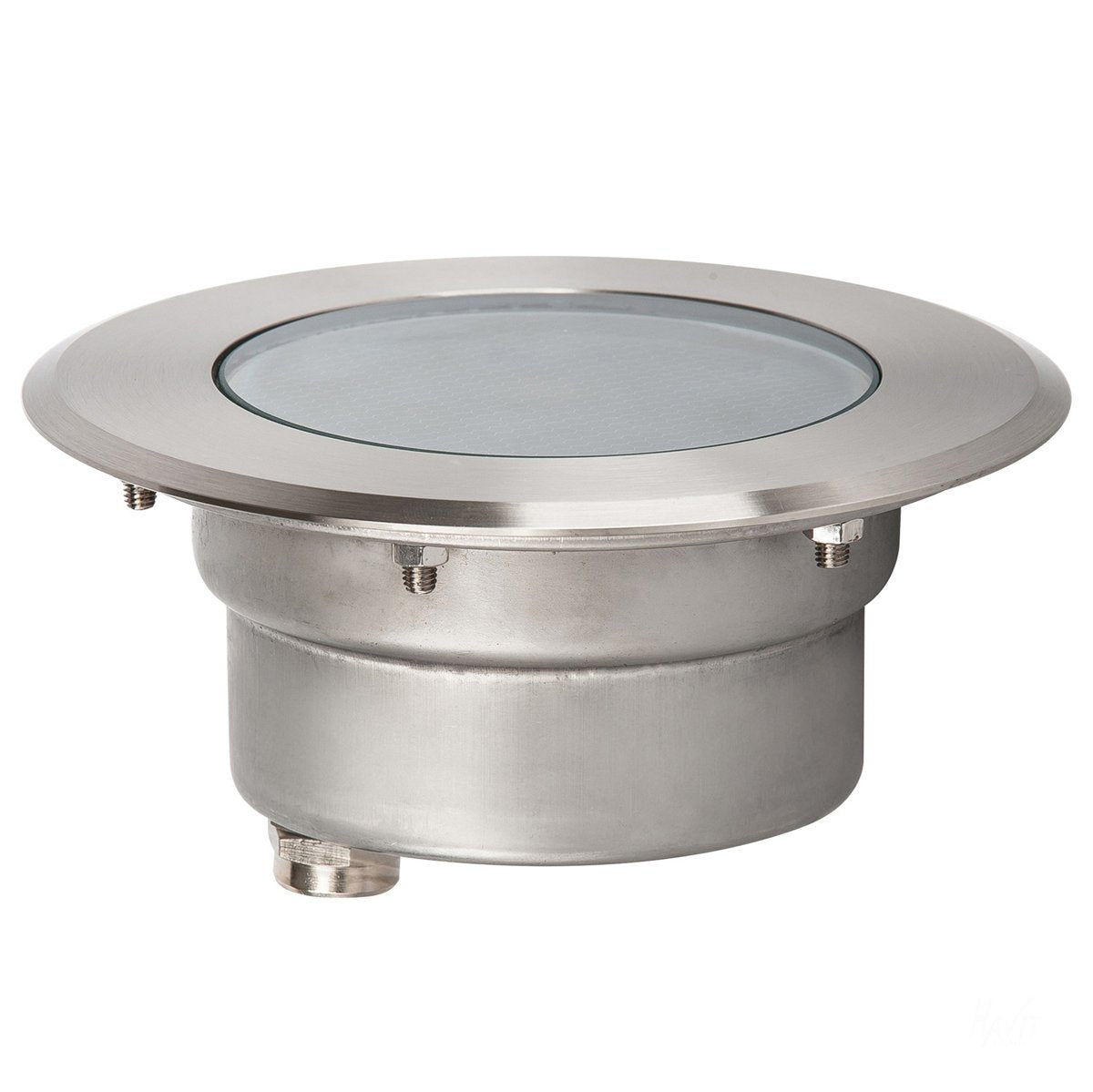 12v DC 5w LED Split In-ground Uplighter Round, 150mm Face, 316 Stainless Steel in 5500K