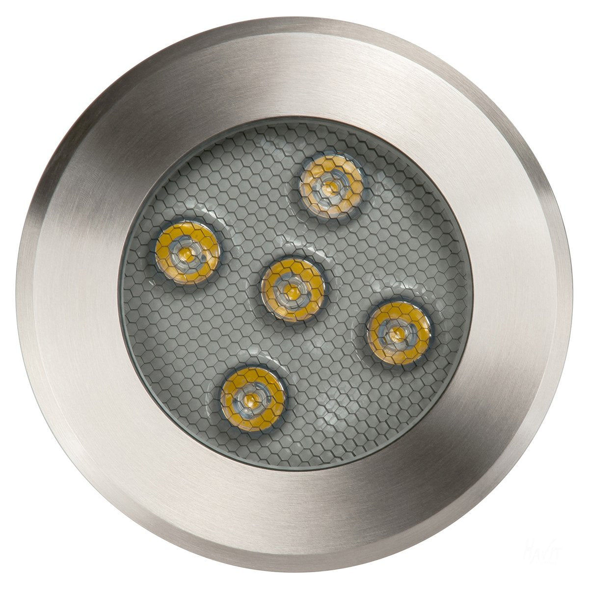 12v DC 5w LED Split In-ground Uplighter Round, 150mm Face, 316 Stainless Steel in 5500K