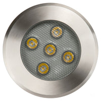 Thumbnail for 12v DC 5w LED Split In-ground Uplighter Round, 150mm Face, 316 Stainless Steel in 5500K