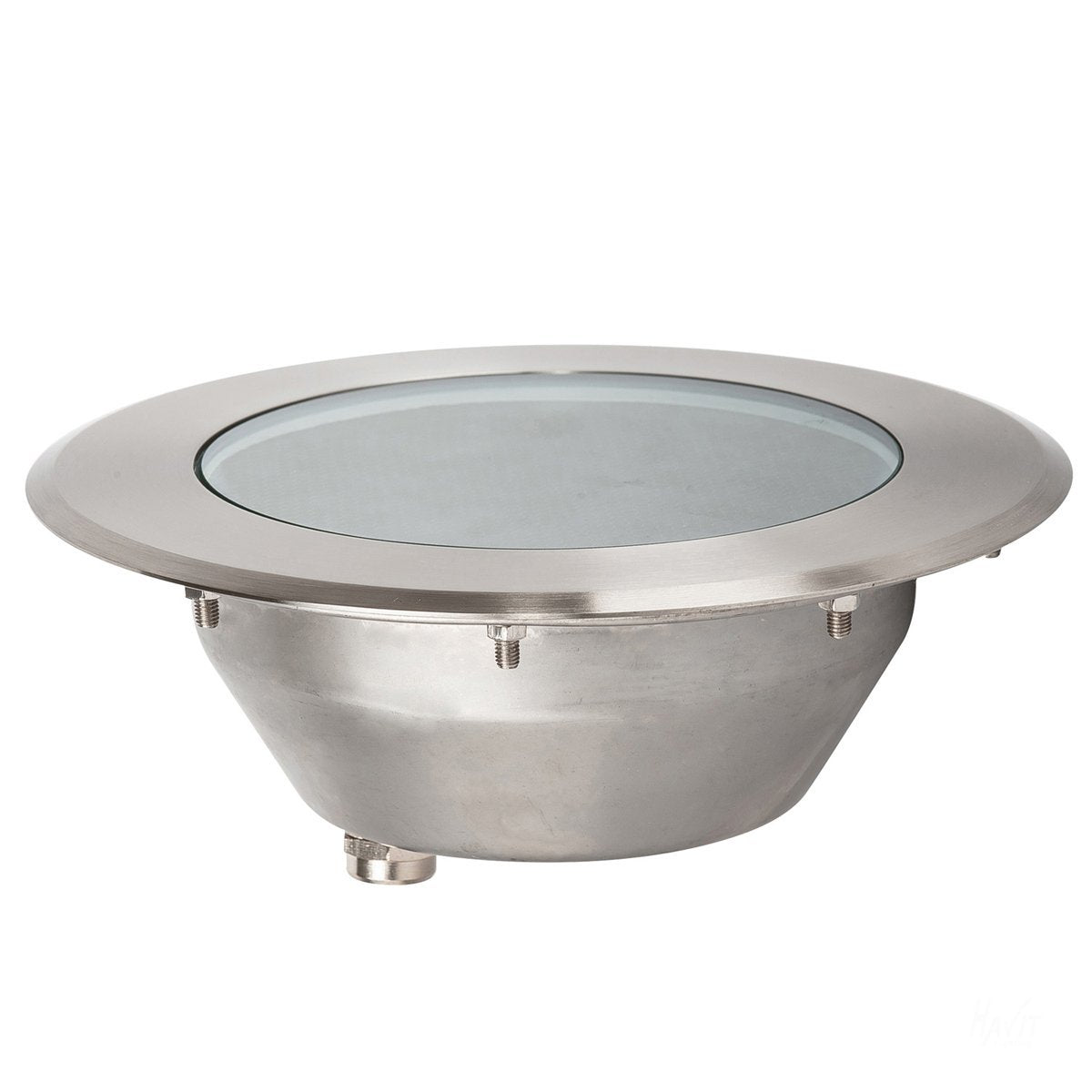 12v DC 12w LED Split In-ground Uplighter Round, 210mm Face, 316 Stainless Steel in 5500K