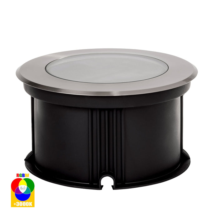 HV1843RGBW - Split 316 Stainless Steel 12w RGBW LED Inground Light