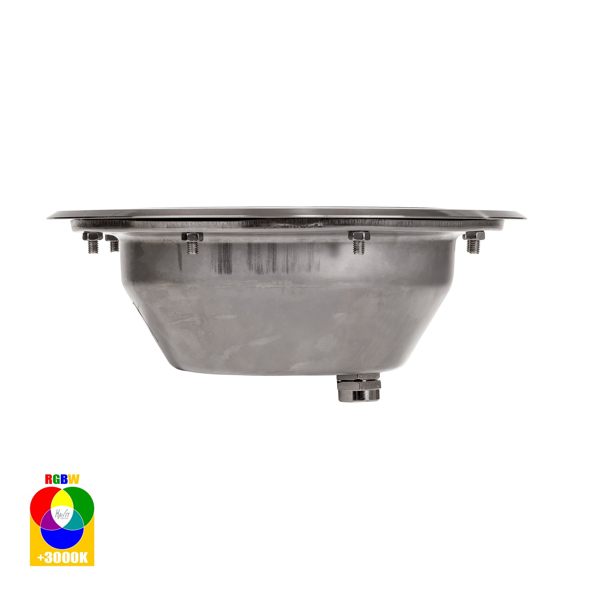 HV1843RGBW - Split 316 Stainless Steel 12w RGBW LED Inground Light