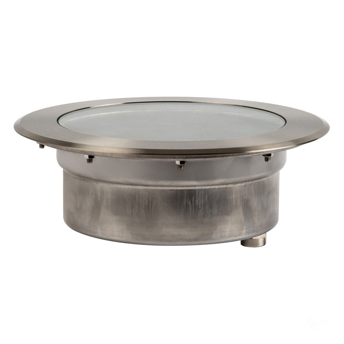 12v DC 18w LED Split In-ground Uplighter Round, 260mm Face, 316 Stainless Steel in 5500K