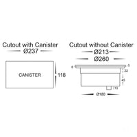 Thumbnail for 12v DC 18w LED Split In-ground Uplighter Round, 260mm Face, 316 Stainless Steel in 5500K