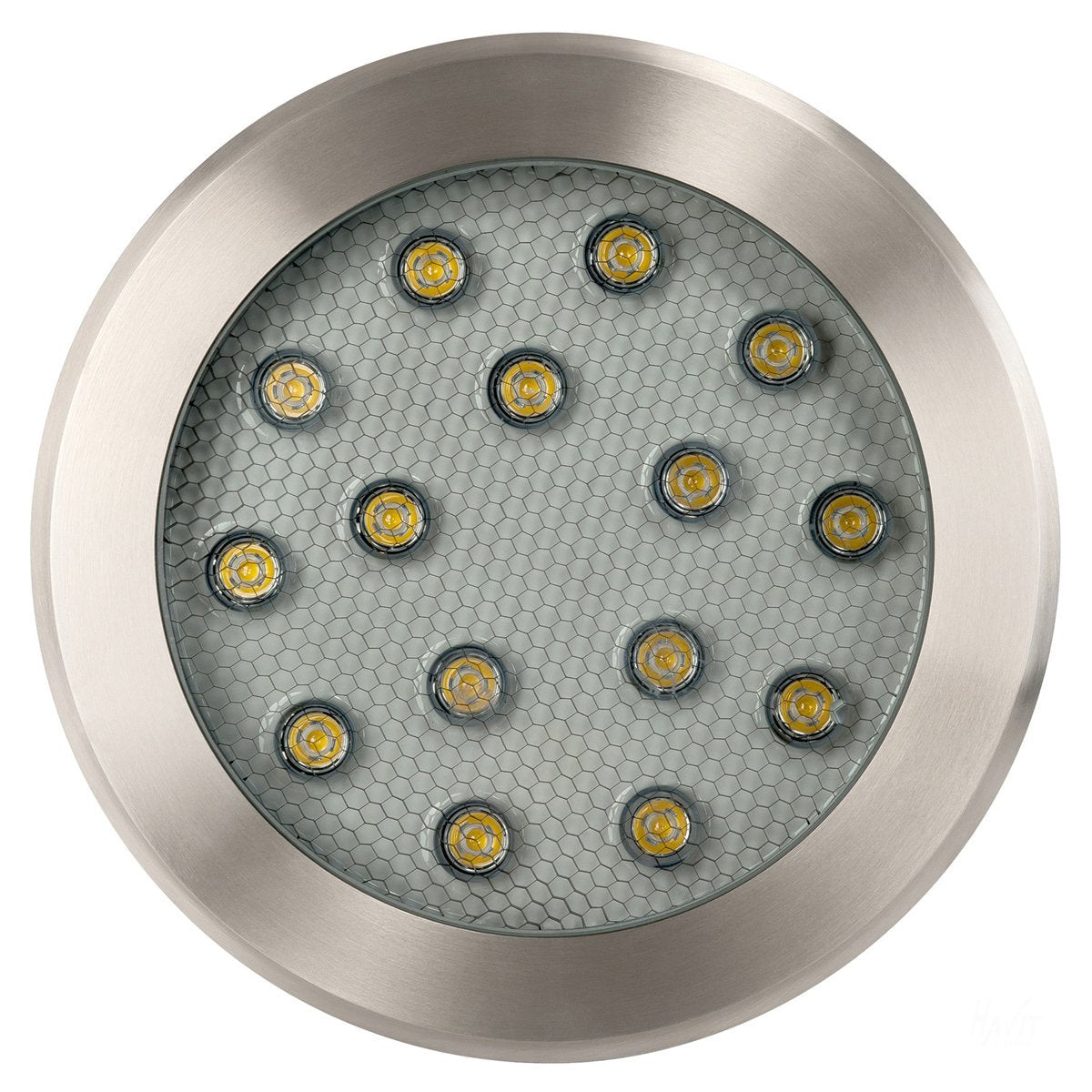 12v DC 18w LED Split In-ground Uplighter Round, 260mm Face, 316 Stainless Steel in 5500K