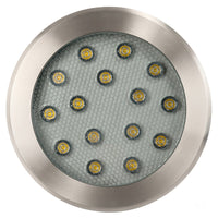 Thumbnail for 12v DC 18w LED Split In-ground Uplighter Round, 260mm Face, 316 Stainless Steel in 5500K