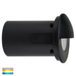 HV19012T-BLK - Ollo Black TRI Colour LED Step Light With Eyelid