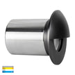HV19012T-GPH - Ollo Graphite Coloured Brass TRI Colour LED Step Light With Eyelid