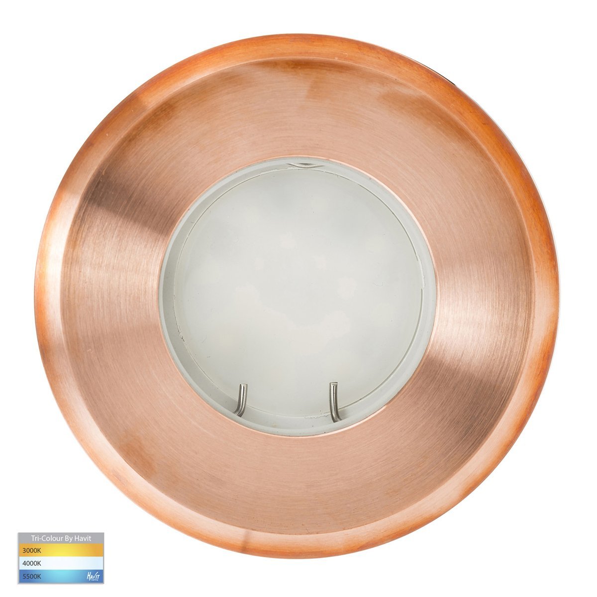 12v DC Ollo MR16 TRI Colour LED Recessed Step or Inground Light in Copper- HV19022T-CP